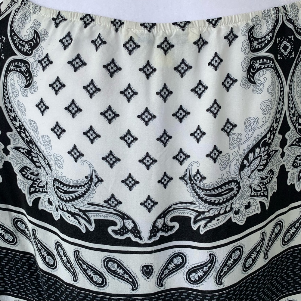 JEALOUS TOMATO Womens Size S Black White Boho Print Swim Cover Up Dress - Picture 5 of 9
